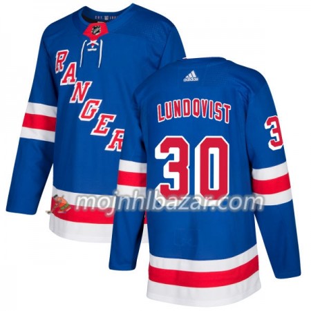 Dresovi New York Rangers Henrik Lundqvist 30 Adidas 2017-2018 Royal Authentic - Muške Dresovi New York Rangers Henrik Lundqvist 30 Adidas 2017-2018 Royal Authentic - Muške